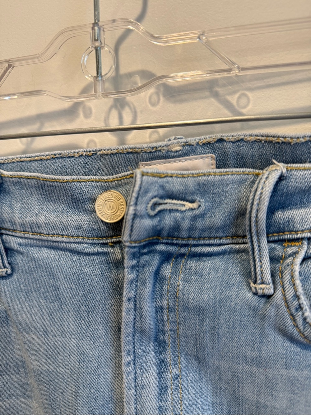 MOTHER The Hustler Ankle Fray Jeans – Written In The Sky Wash – Size 27 - Picture 2 of 6